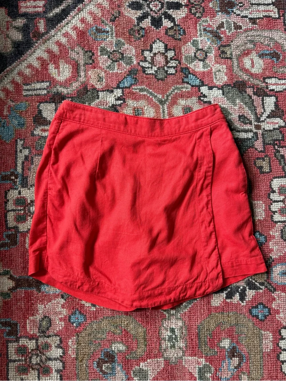 St. John's Bay Coral Red Skort with Elastic Waist